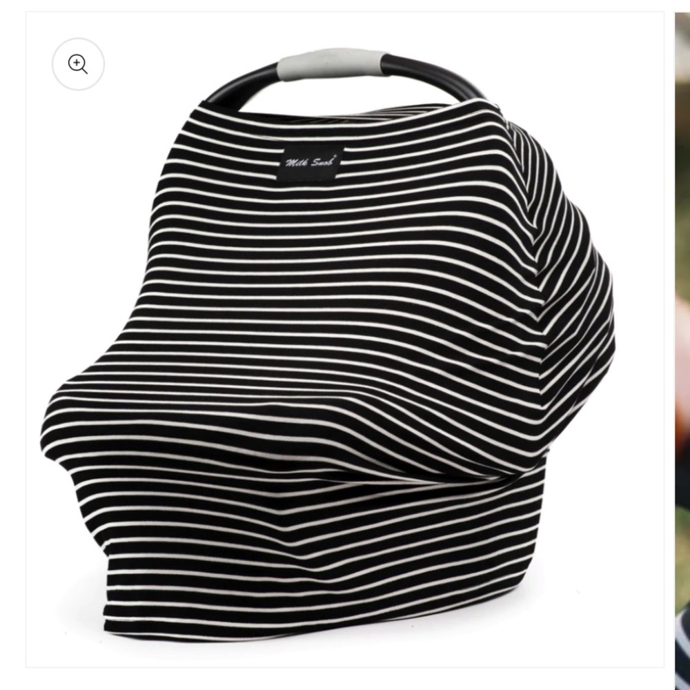 Milk Snob Car Seat Cover Modern Stripe, Nursing cover